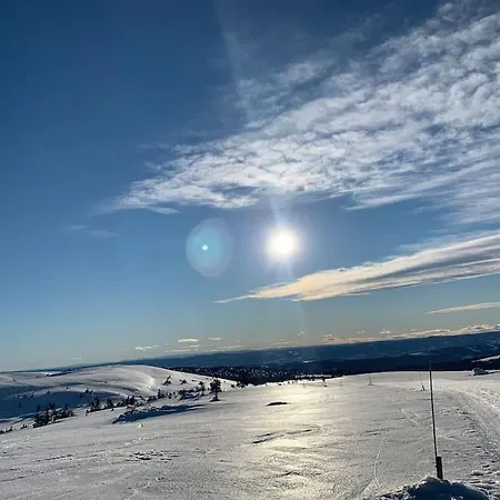 In Beautiful Sjusjoen, Near Lillehammer Sjusjøen