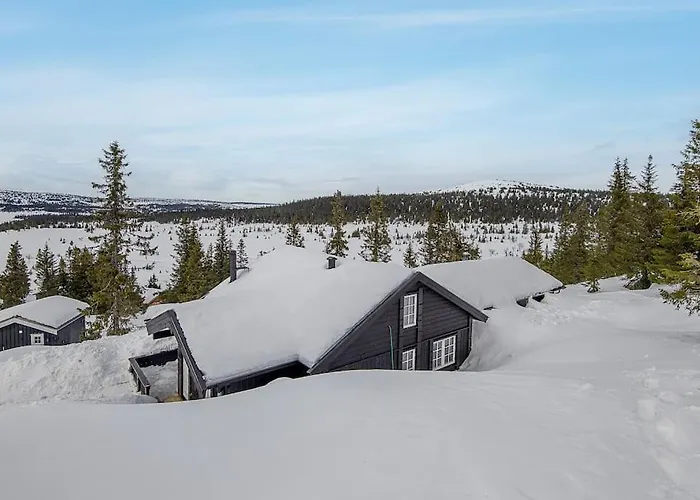 In Beautiful Sjusjoen, Near Lillehammer Sjusjøen