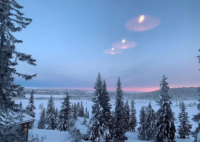 In Beautiful Sjusjoen, Near Lillehammer *