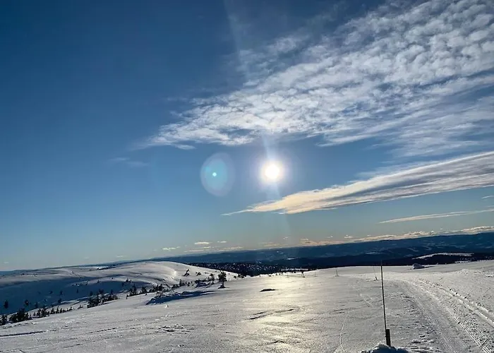 In Beautiful Sjusjoen, Near Lillehammer Sjusjøen
