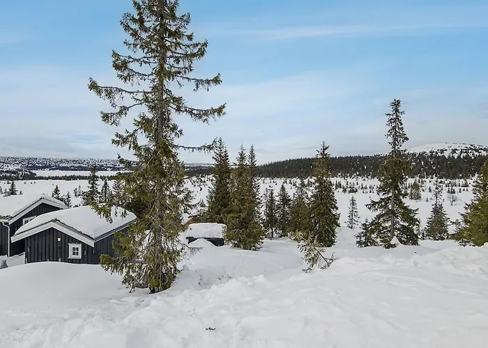 In Beautiful Sjusjoen, Near Lillehammer Sjusjøen